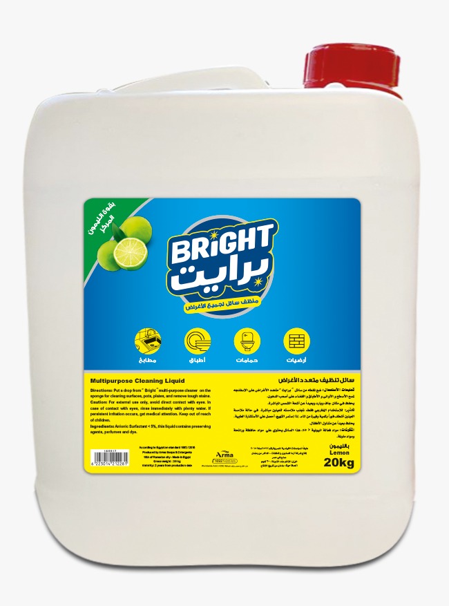 برايت مواعين 20 لتر اخضر 