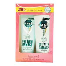 صن سيلك  شامبو350ملى +بلسم 170 لشعر حيوي وصحى