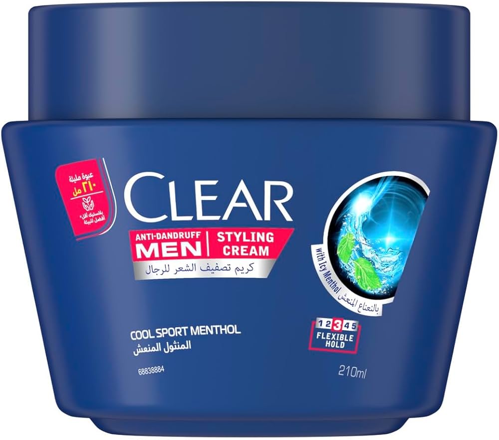 كلير كريم رجالي الشعر المنثول المنعش 210 ملي