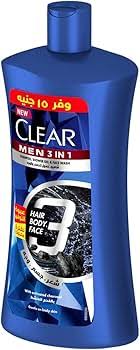 كلير رجالى3*1 شعر وجه جسم  تنظيف نشط 550ملي