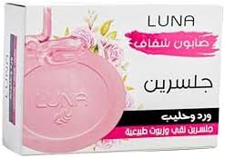 لونا صابون ورد وحليب 100جم